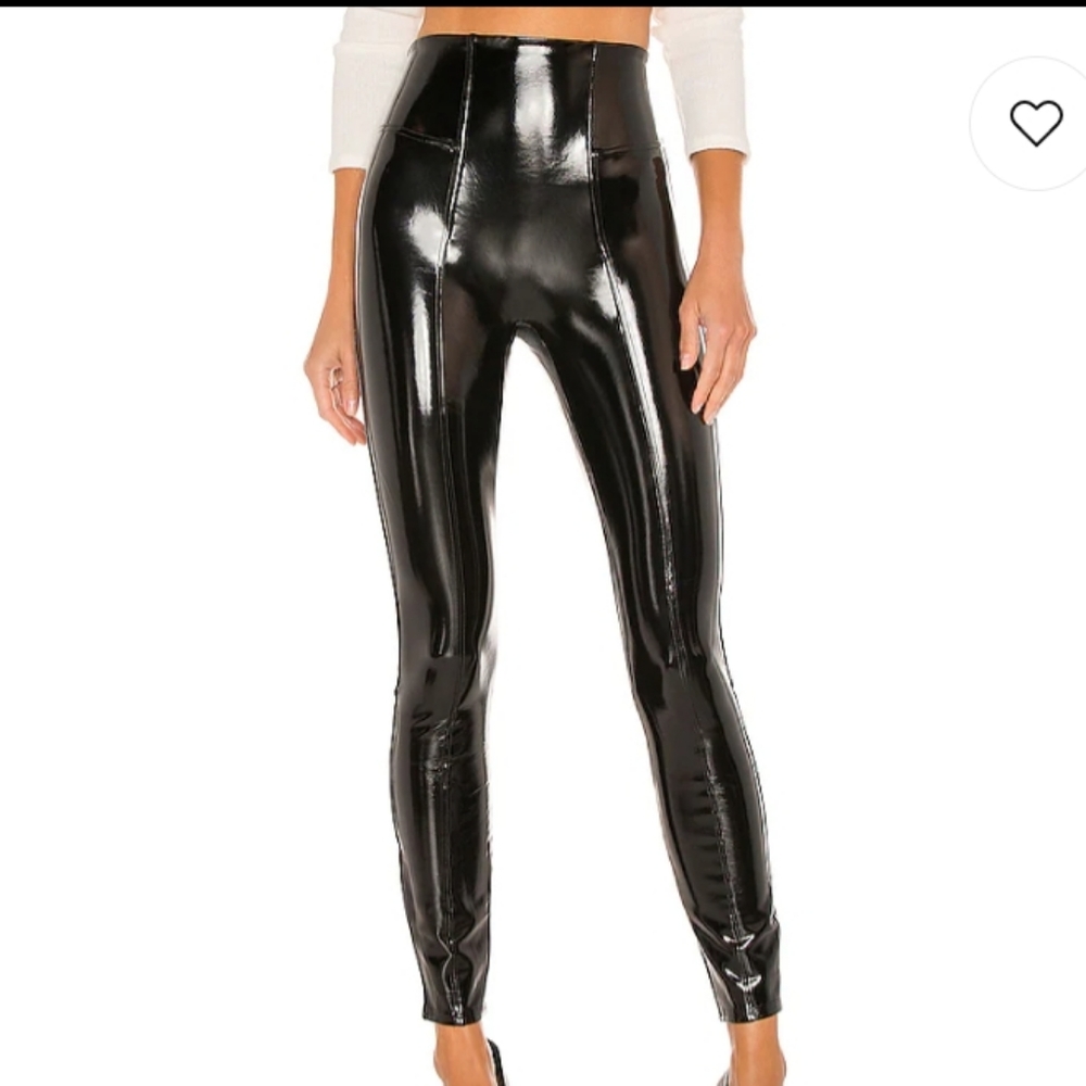 SPANX Shiny Faux Patent Leggings